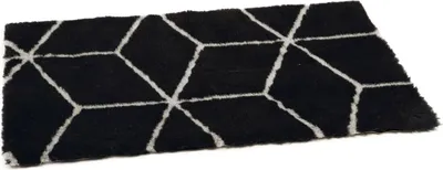 Produktbild von Beeztees Eco Drybed Qub - Hundebett - Bench - Schwarz/Grau - 89x60 cm