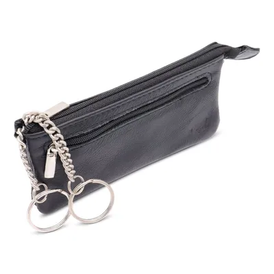 Produktbild von Safekeepers Leder Schlüsseltasche - Schlüsseltasche lang - Schlüsselanhänger - Leder - schwarz