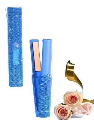 Produktbild von Haarglätter, kabelloser Komfort, 2-in-1 Styling, Blau