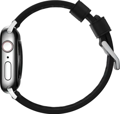 Obrázok produktu pre Nomad Active Band Pro, Skupina, Smartwatch, Čierna, Strieborná, Apple, Ultra / 46mm, Koža, Nerezová oceľ