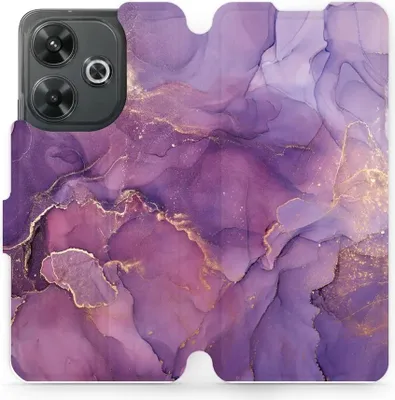 Image de Étui avec rabat pour téléphone portable Xiaomi Redmi 13 4G, Mobiwear Book, Violet