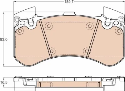 Produktbild von TRW GDB1976 Bremsbeläge Satz Vorne für AUDI A8 (4H2, 4H8, 4HC, 4HL)