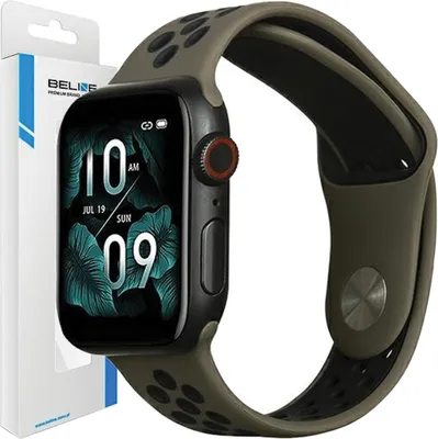 Produktbild von Beline Apple Watch Sport Armband Silikon38/40/41Mm Braun/Schwarz