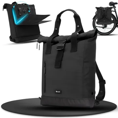 Immagine prodotto di Borsa da bicicletta e zaino impermeabili, 2 in 1, per donna