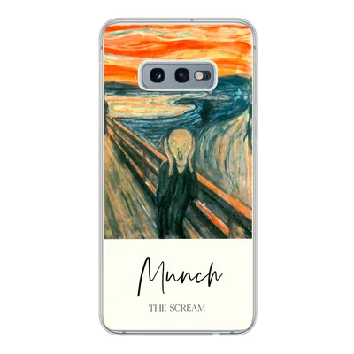 Produktbild von MuchoWow® Handyhülle Schutzhülle Hülle für Samsung Galaxy S10e Der Schrei - Edvard Munch - Alte Meister Silikon Softcase Handy Hülle - Handy