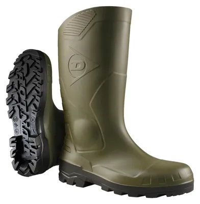 Produktbild von Dunlop Devon Sicherheitsgummistiefel mit Stahlkappe, Grün, Größe 45