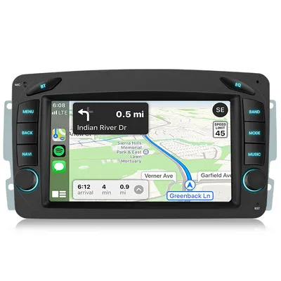 Produktbild von Carplay Android auto 7 Zoll 2+32G Android14 autorádio für Mercedes W209 w203 GPS Navi WIFI BT RDS DSP DAB+USB