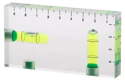 Produktbild von Transparente magnetische Wasserwaage für präzise Messungen, Mini-Wasserwaagenwerkzeug für Tischler und Heimwerker