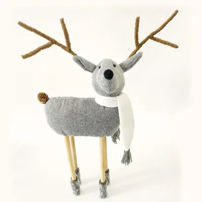 Image de ACA Décoration de Noël lumineuse en tissu, cerf, 45 cm, X124511