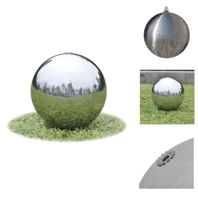 Obrázok produktu pre vidaXL Záhradná fontána Sphere s LED diódami z nerezovej ocele 30 cm - Fontány a vodopády