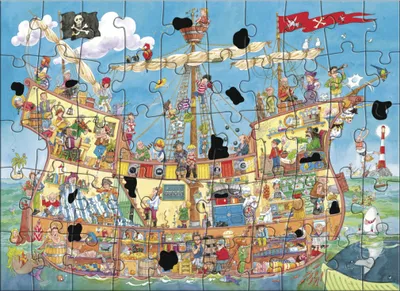 Image de Puzzle magique - Bateau pirate 2