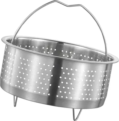 Produktbild von Edelstahl Dampfgarer für Töpfe - Dampfgarer Einsatz rund 20 cm
