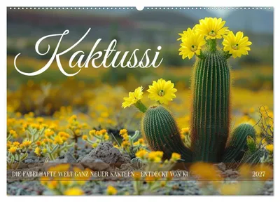 Produktbild von Kaktussi (Wandkalender 2027 DIN A2 quer), CALVENDO Monatskalender