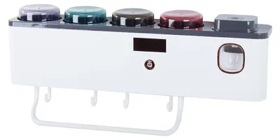 Image de Verk 24191 Porte-brosse à dents avec distributeur de dentifrice et stérilisateur UV
