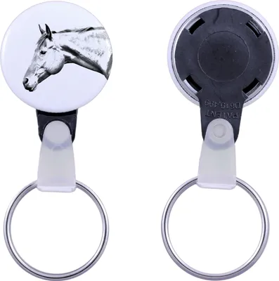 Produktbild von Amerikanisches Quarter Horse - ein einzigartiger Schlüsselanhänger mit einem Pferdebild, handgefertigtes Produkt, leicht und handlich, Anhänger der Marke Art-Dog