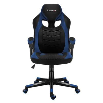 Image de Huzaro Force 2.5 | chaise de bureau gaming ergonomique | réglable en hauteur pivotante avec fonction bascule | chaise d'ordinateur | tissu | noir bleu