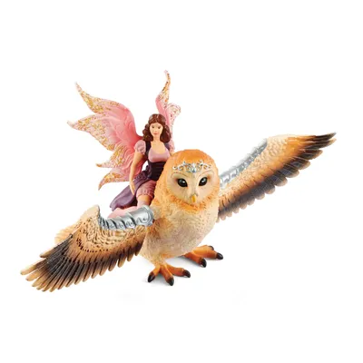 Produktbild von schleich BAYALA Fairy In Flight On Glam-Owl, 5 Jahr(e), Fairy In Flight On Glam-Owl, Mehrfarbig