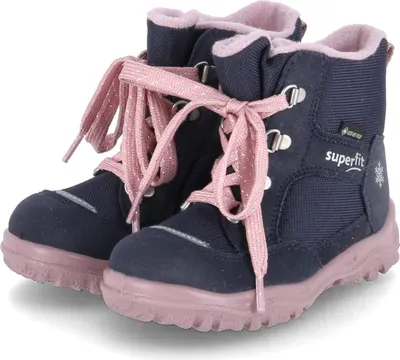 Zdjęcie produktu dla Superfit dziewczęce buty zimowe za kostkę HUSKY1 ciemnoniebieski Goretex rozmiar: 22