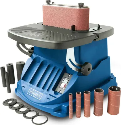 Produktbild von Scheppach oszillierender Spindelschleifer OSM600 Spindelschleifmaschine | 450W Leistung | Oszillationshub 16mm | Drehzahl 2000 min-1 | inkl. Zubehör