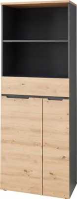 Produktbild von Furniture24 Regal Brego 02 Aktenschrank Büroschrank Regalschrank Bücherregal 75 x 197 x 37 cm