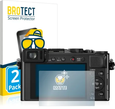 Produktbild von 2x BROTECT Schutzfolie für Panasonic Lumix DMC-LX100 Displayschutz Displayschutzfolie Folie Matt Entspiegelungsfolie