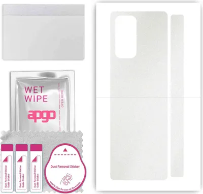 Produktbild von apgo Rückseite Schutzfolie, Skin, kompatibel mit Xiaomi Mi Mix Fold, Hinten Displayschutzfolie aus Vinylfolie, kratzfest, einfache Montage - Matt Transparent