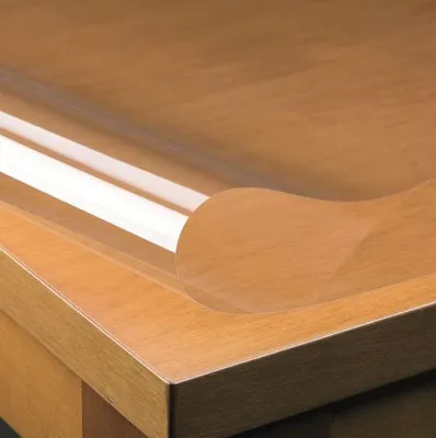 Produktbild von Transparente Tischdecke Klarsichtfolie ca. 0,30 mm DICKE · Eckig · Breite & Länge wählbar· PVC Folie abwaschbar Schutzfolie, Größe:100 x 230 cm