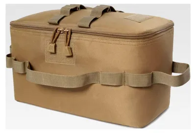 Produktbild von Aufbewahrungstasche für Outdoor-Camping, Gasherd, Kanister, Topf, Tragetasche, Picknicktasche, Kochgeschirr, Utensilien, Organizer, Grün