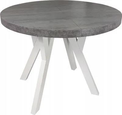 Produktbild von Runder massiver Klapptisch BETON JASON 90/190