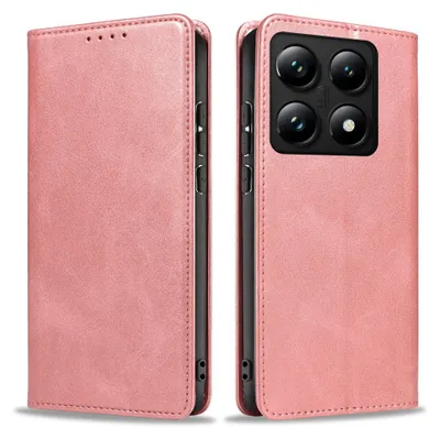 Produktbild von Handyhülle für Xiaomi 14T Kunstleder Flip Cover Hülle Klapphülle Case Kartenfach Farbe: Rosa