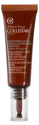 Produktbild von Collistar Attivi Puri, Augenserum, 15 ml, Frauen, Antiaugenringe, Anti-Schwellungen, Feuchtigkeitsspendend, Anheben, Hyaluronsäure, Alkohol, Öl, Silikon
