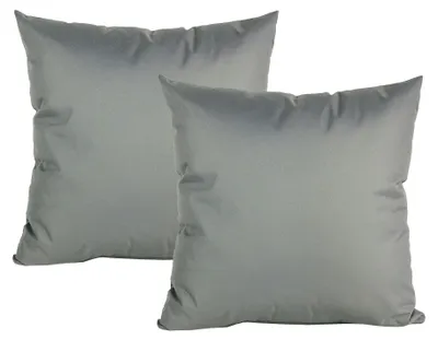 Produktbild von JACK 2x 50x50cm Outdoor Kissen Dekokissen Wasserabweisend Garten Lotus Effekt Grau