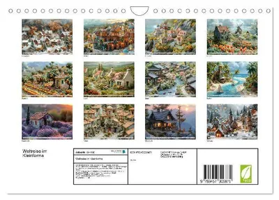 Produktbild von Weltreise im Kleinforma (Wandkalender 2026 DIN A4 quer), CALVENDO Monatskalender