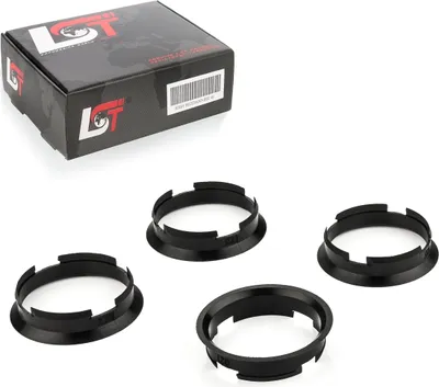 Produktbild von 4x Zentrierringe Schwarz Alufelgen Ø 63,4 mm - Ø 60,1 mm für KIA HYUNDAI DAEWOO