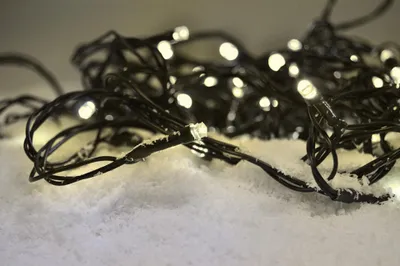 Image de Guirlande de Noël extérieure LED, 50 LED, 5 m, blanc chaud