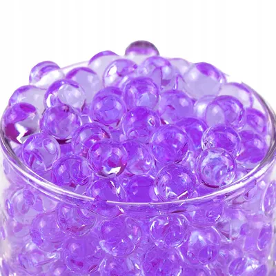 Obrázok produktu pre La Manuli Water Pearls - 10 000 fialových gélových korálikov, opakovane použiteľné na dekorácie a rastliny