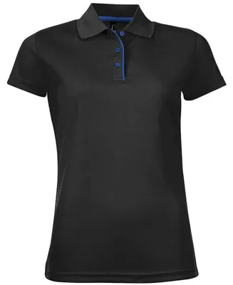 Produktbild von SOLS - "Performer" Poloshirt für Damen, Sport LT3203 (M) (Schwarz)
