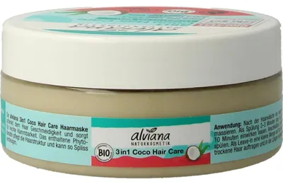 Productafbeelding van Alviana Haarmasker 3-in-1 met kokosoli e (150 ml)