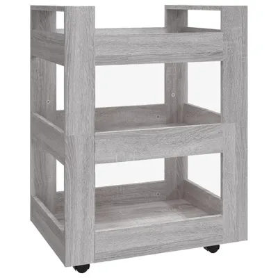 Obrázek produktu pro vidaXL Kuchyňský vozík Grey Sonoma 60x45x80 cm Dřevěný materiál