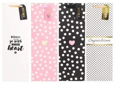 Zdjęcie produktu dla Torba prezentowa Party 12x36x9cm mix STRIGO