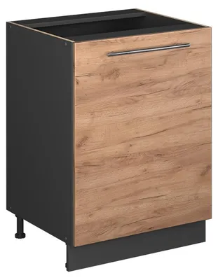 Obrázek produktu pro Spodní skříňka kuchyňské linky Vicco Fame-Line Zlatý mocný dub/Antracit 60 cm 1 dvířka bez pracovní desky, Model 65161