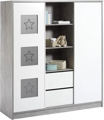 Produktbild von Schardt Schrank Mit 2 Schiebetüren Und Mittel Standregal Regal Eco Star 183x167x54 cm