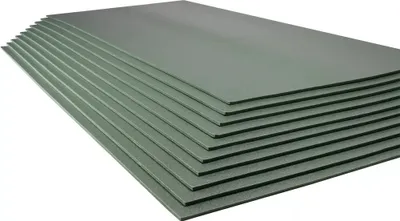 A stack of gray foam sheets.