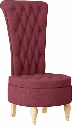 Image de Fauteuil à pantoufle Bordeaux 56,5 x 70 x 110 cm tissu