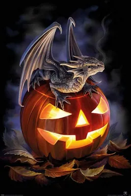 Zdjęcie produktu dla Plakat Anne Stokes „Trick Or Treat”, 91,5 x 61 cm