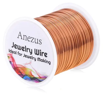 Image de Solidchoice - Fil de cuivre de calibre 22 pour la création de bijoux et de projets artisanaux