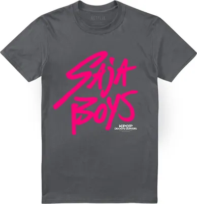 Obrázok produktu pre K-Pop Demon Hunters - Tričko "Saja Boys" pre mužov/dámy Uni TV20294 (XXL) (Charcoal)