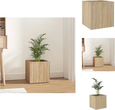 Immagine prodotto di vidaXL Fioriera in rovere Sonoma 40x40x40 cm in legno - Vasi da fiori e fioriere