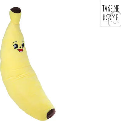 Zdjęcie produktu dla Take Me Home – pluszowa zabawka w kształcie banana, kolor żółty – poduszka o wysokości 100 cm