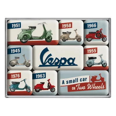 Obrázok produktu pre Magnetky Vespa sada 9 ks